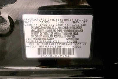 2025 Nissan Versa SV