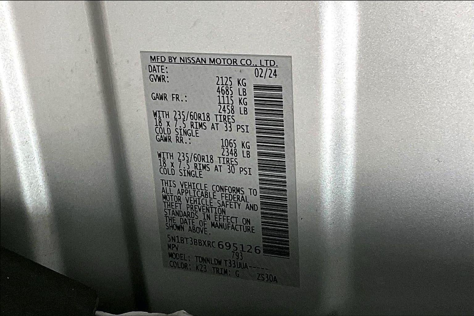 2024 Nissan Rogue SV