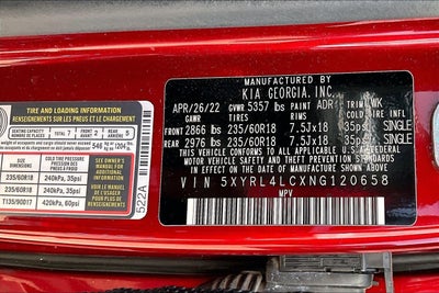 2022 Kia Sorento S