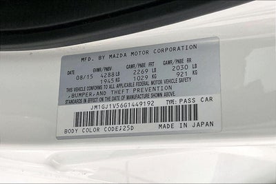 2016 Mazda MAZDA6 I TOURING