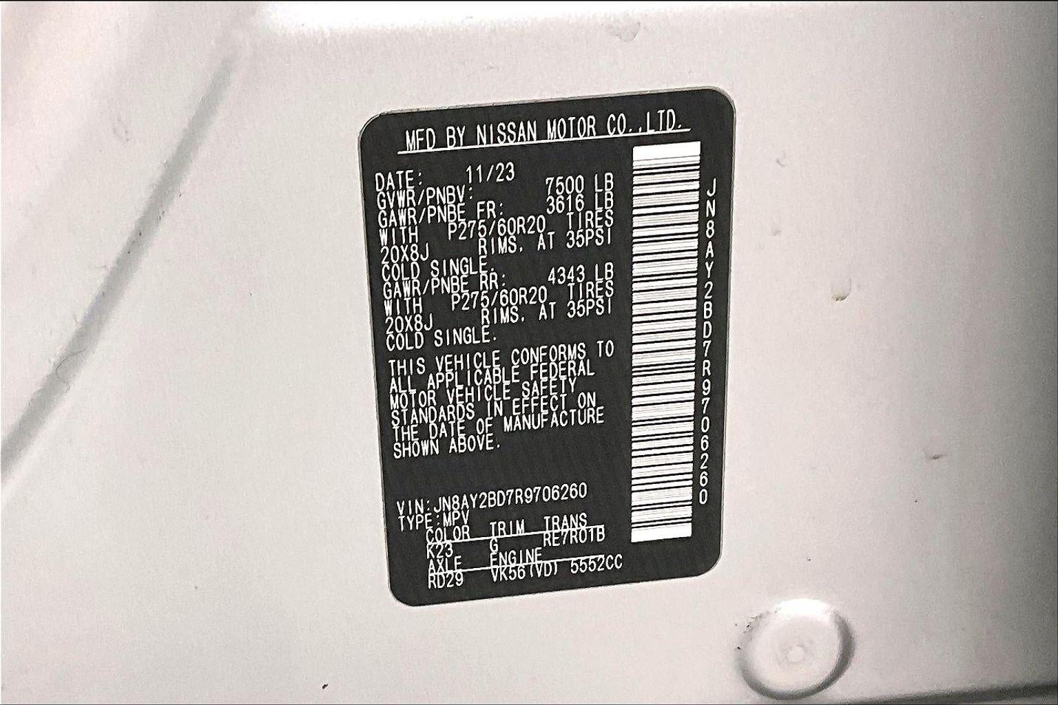 2024 Nissan Armada SL