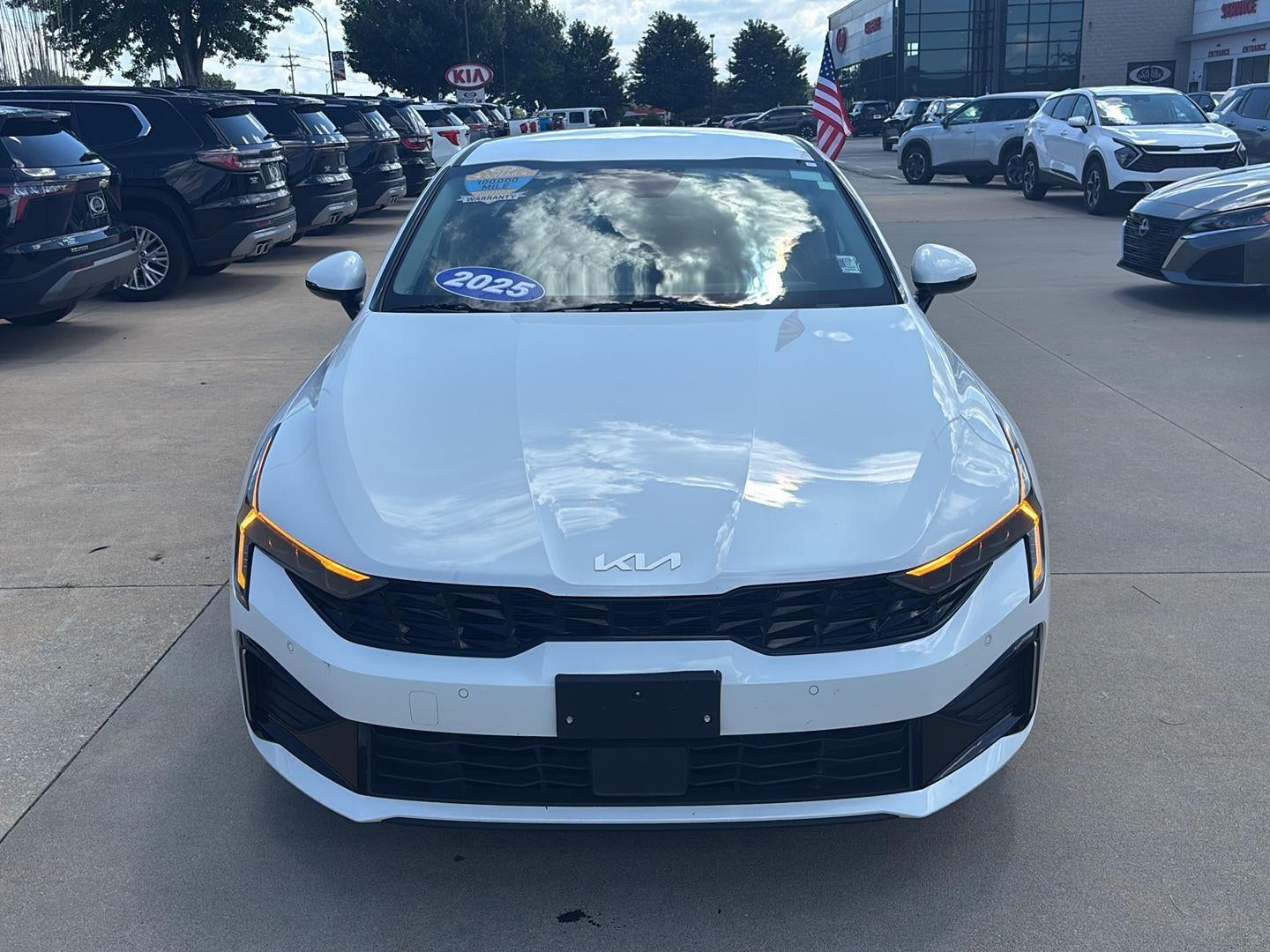 Used 2025 Kia K5 LXS with VIN KNAG24J76S5345998 for sale in Kansas City