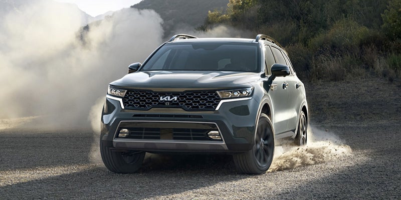 Used Kia Sorento parked at Cable Dahmer Kia of Lawrence