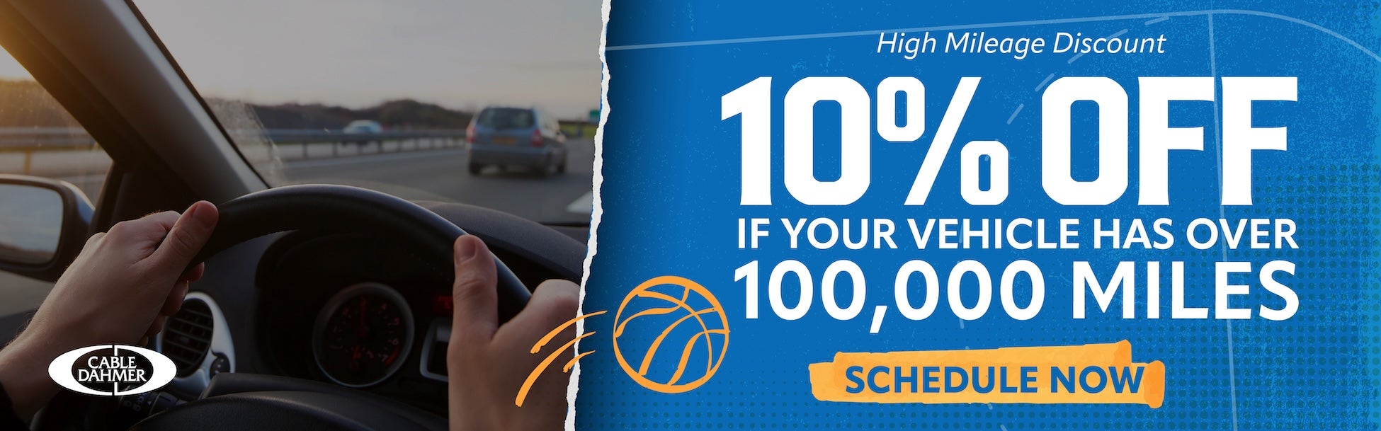 High Mileage Discount: 10% OFF If You're Vehicle Has Over 10