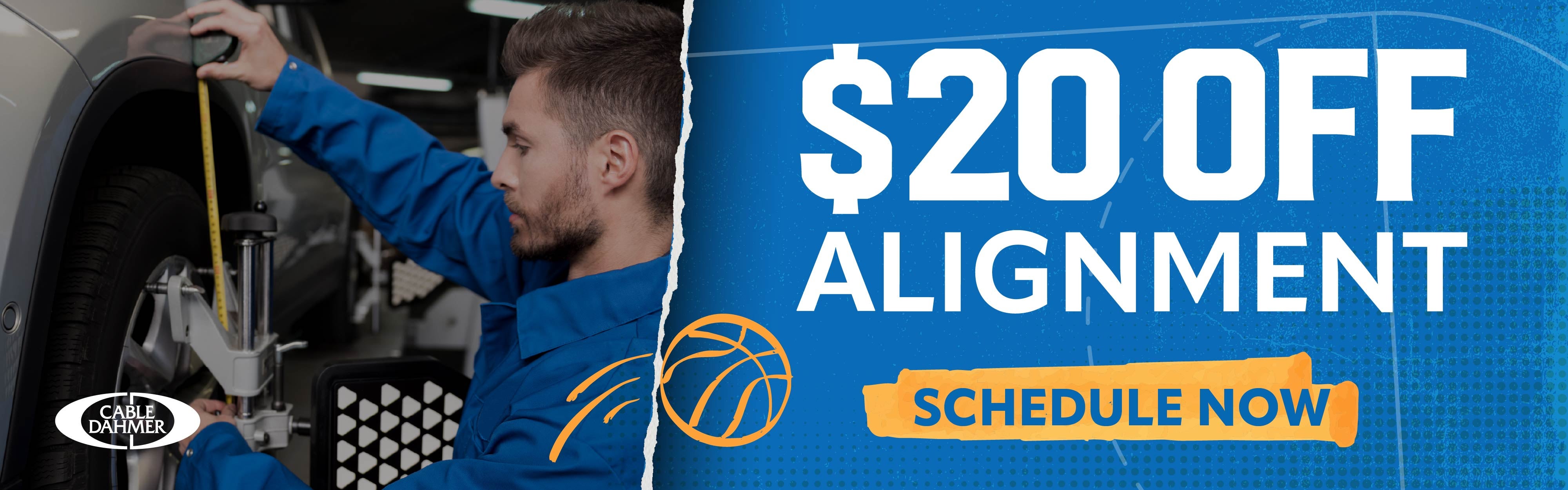 $20 OFF Alignment 