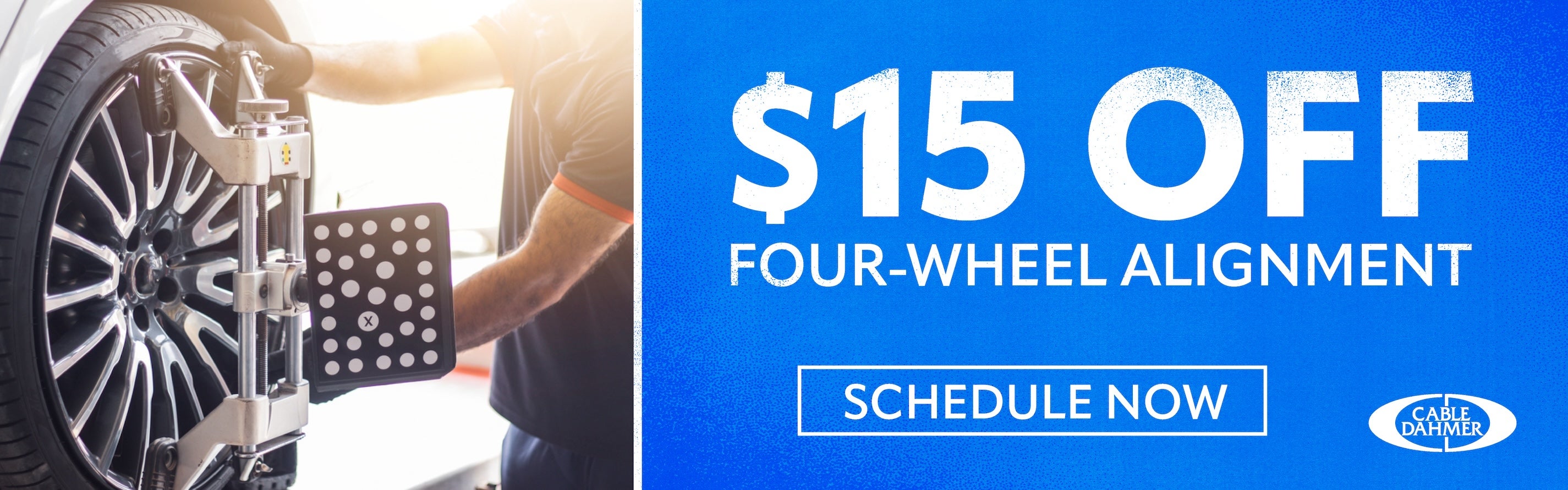 $15 OFF Four-Wheel Alignment