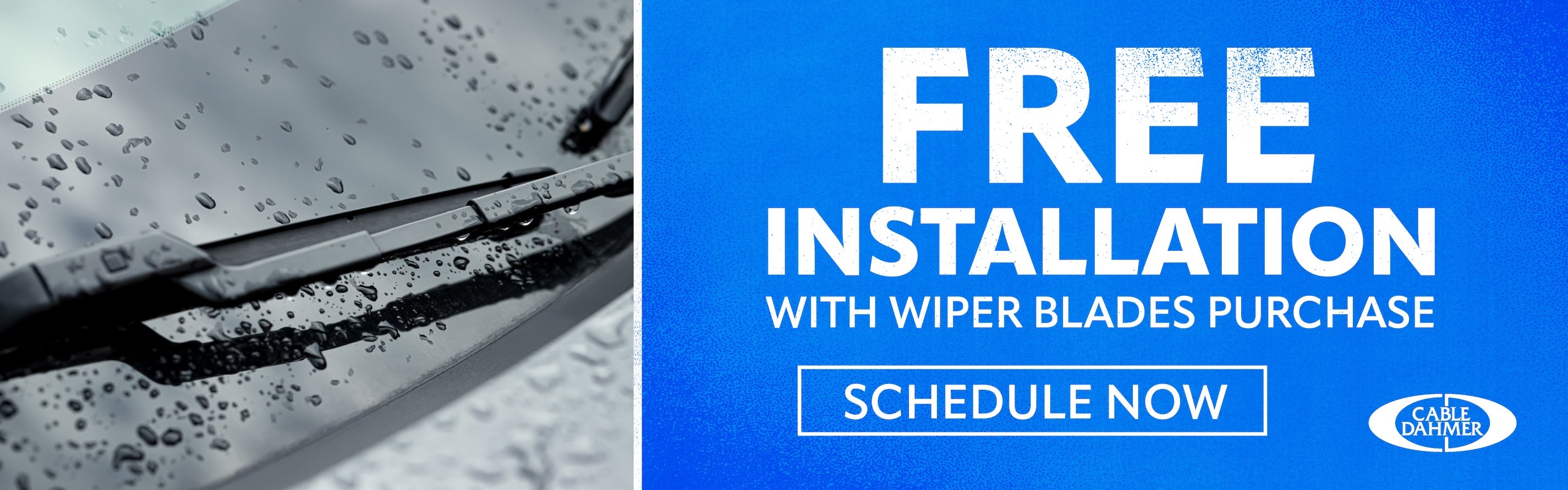 Free Installation with the Purchase of Windshield Wiper Blad