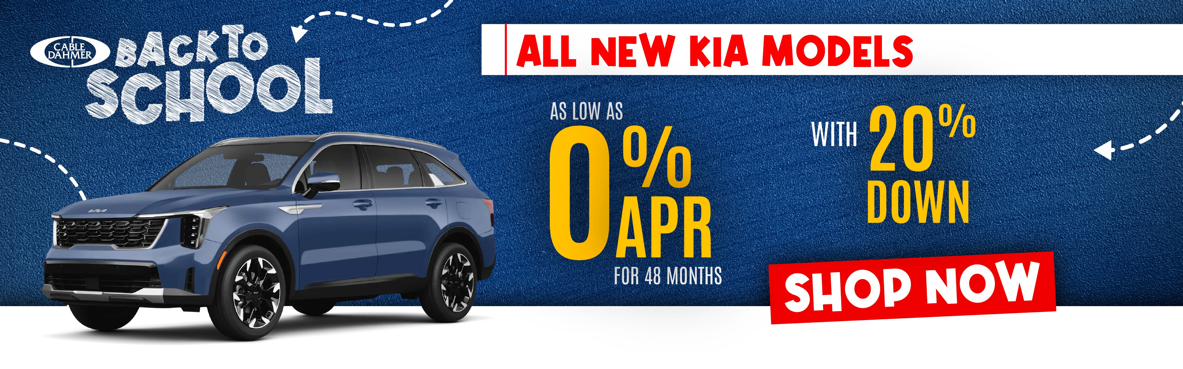 As low as 0% APR for 48 months with 20% down