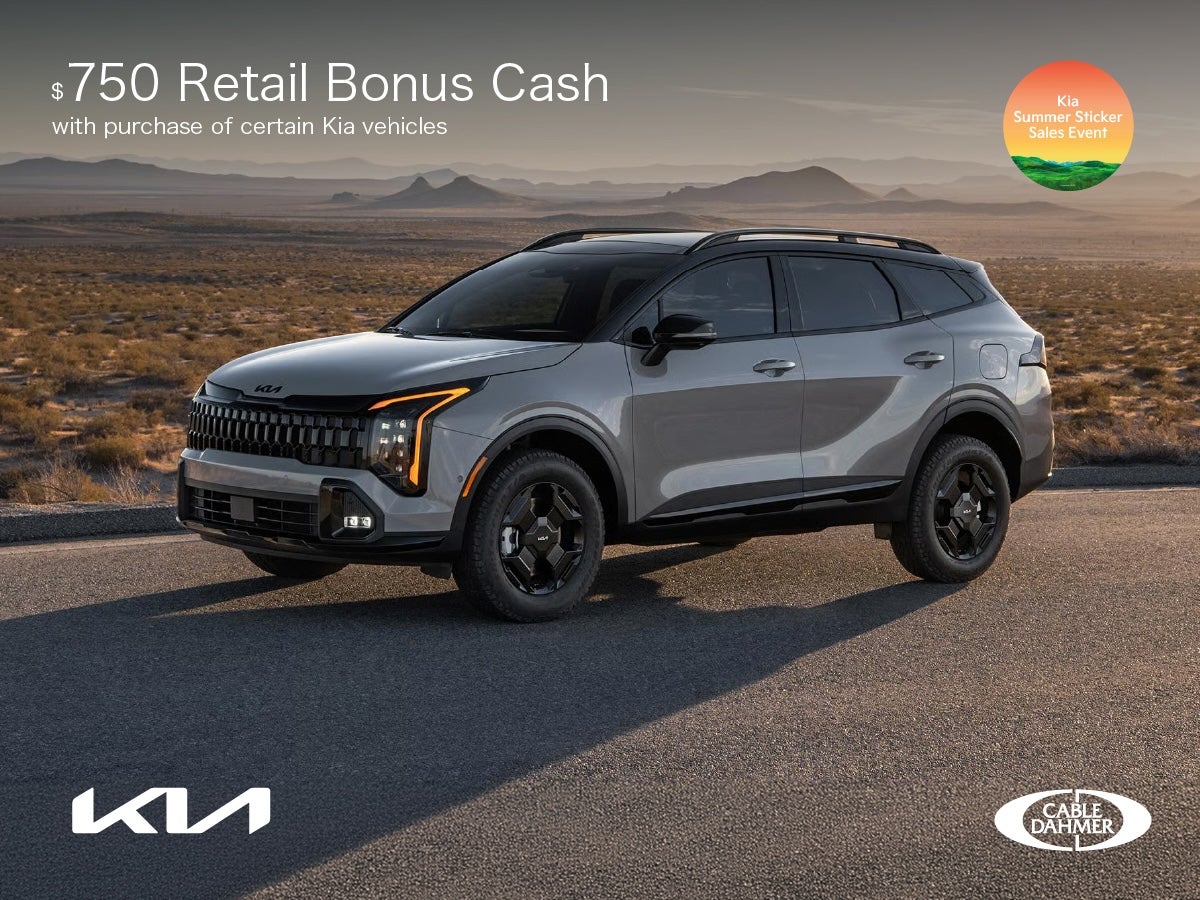 Kia Summer Sticker Sales Event at Cable Dahmer Kia of Lawrence