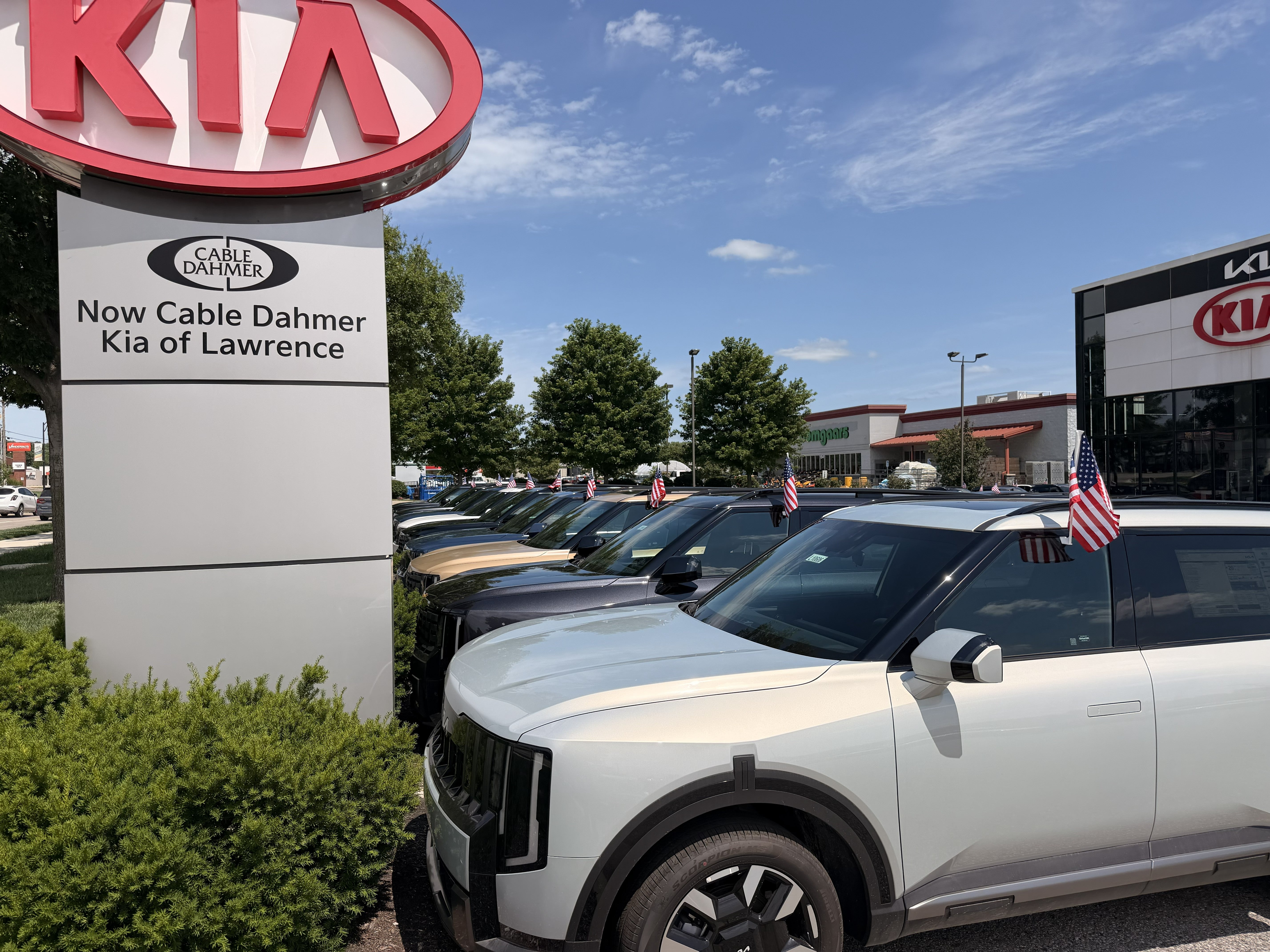 Cable Dahmer Kia of Lawrence storefront, a short drive from Topeka