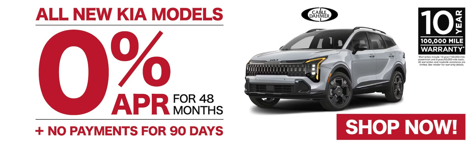 0% Financing APR on New Kia Models