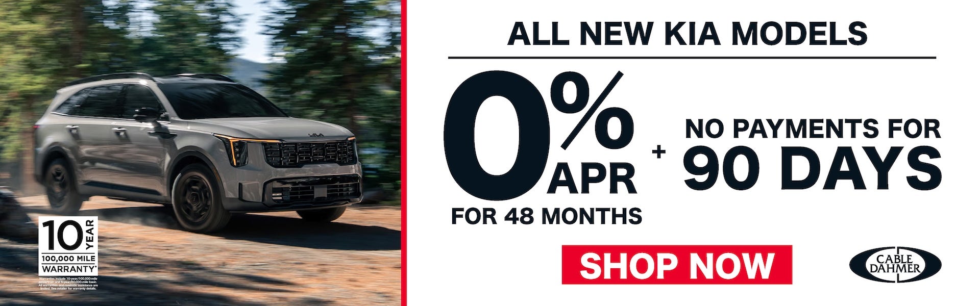0% Financing APR on New Kia Models
