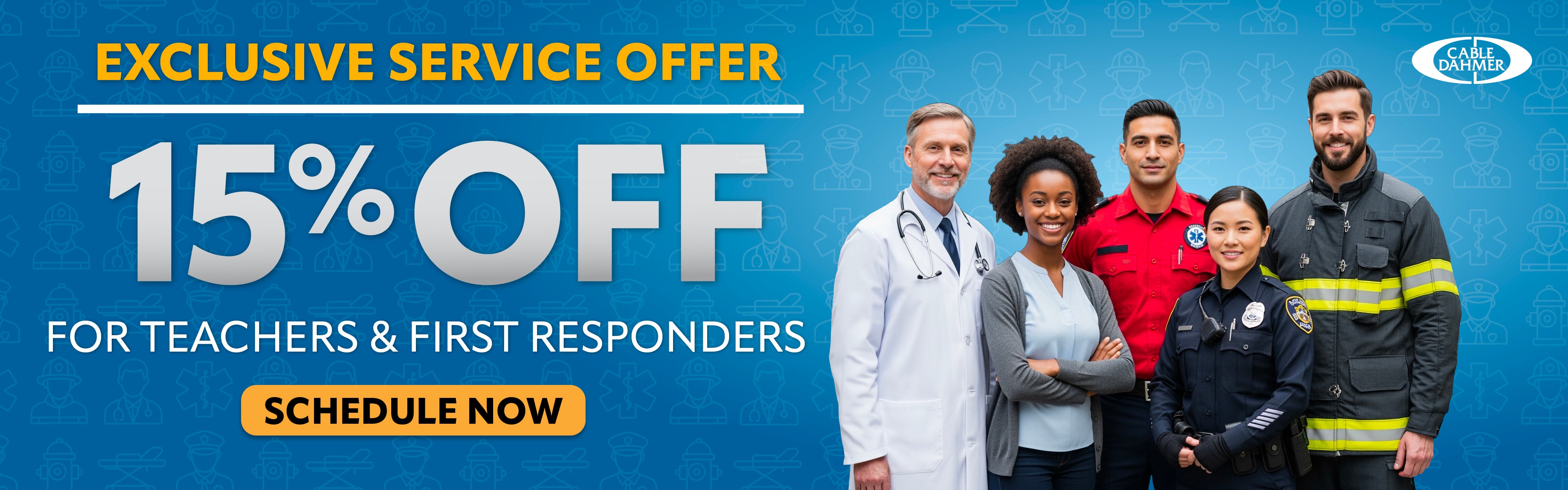 Exclusive offer for Teachers and First Responders 15% off se