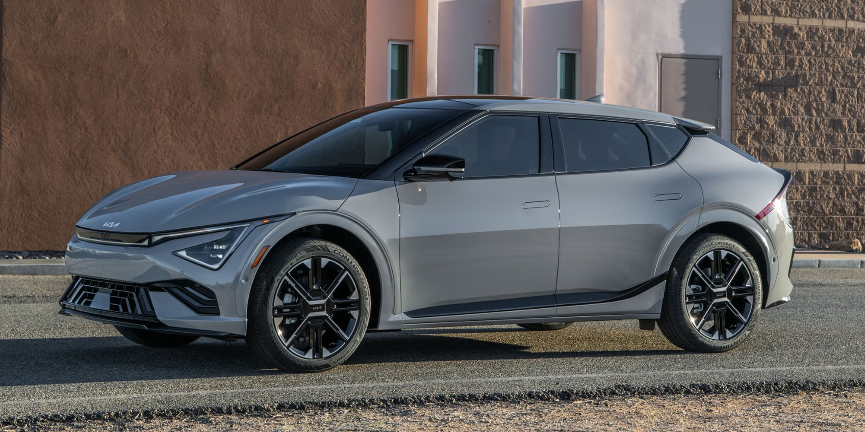 2026 Kia EV6 electric crossover showing dynamic exterior design